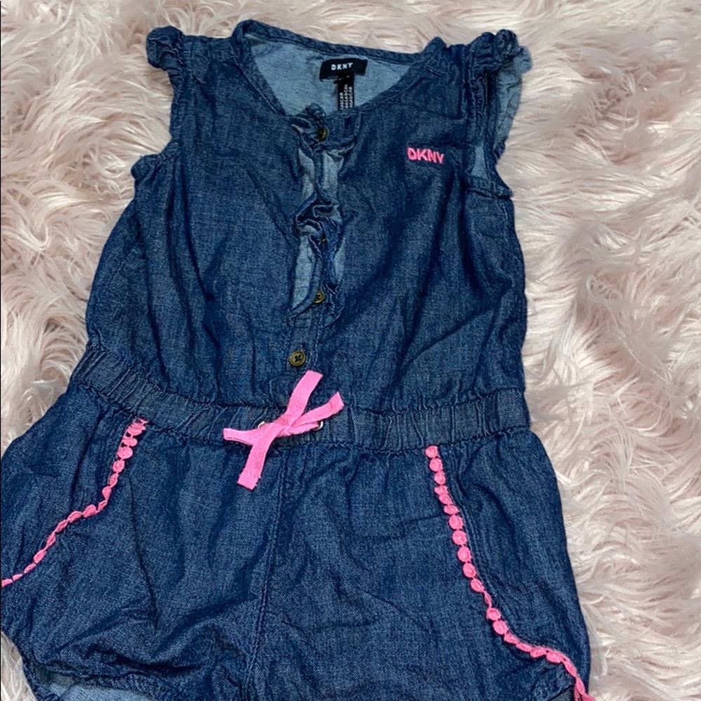 DKNY denim romper